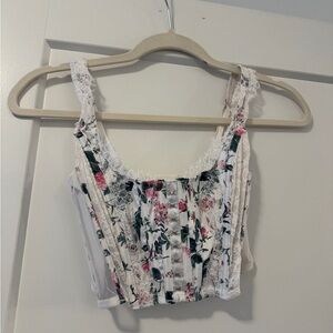 Victoria's Secret Floral Lace Crop Top